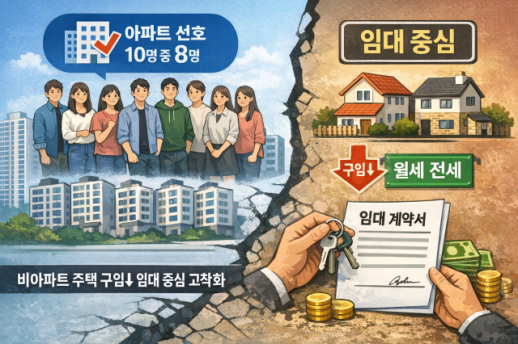 생애 첫 집도 아파트…청년 비아파트 자가 4.5%