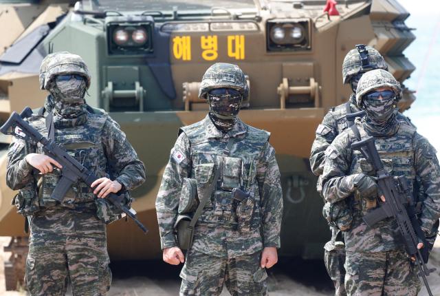  South Korean military personnel take part in amphibious assault training during the Cobra Gold 2026 joint military exercise at a military base in Sattahip Chonburi province Thailand Feb 26 2026 Cobra Gold is an annual military exercise held in Thailand by the Royal Thai Armed Forces and the United States Pacific Command USPACOM the largest of its kind in Southeast Asia EPA-Yonhap 