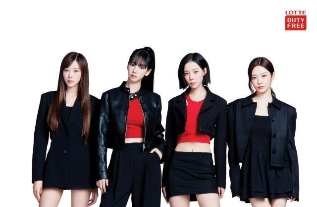 女团aespa【图片提供 乐天免税店】