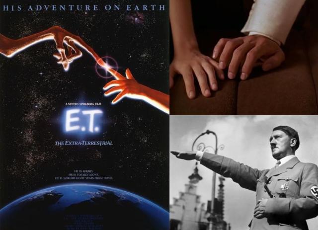 영화 이티 포스터 영화 연인 캡처 히틀러의 나치경례 왼쪽부터 시계방향으로 사진나무위키 