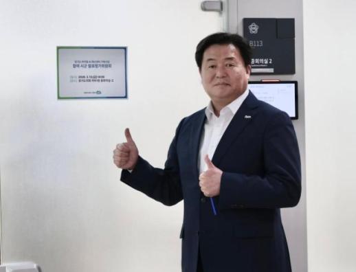 임병택 시흥시장 피지컬 AI 확산센터 반드시 유치...직접 발표 나서