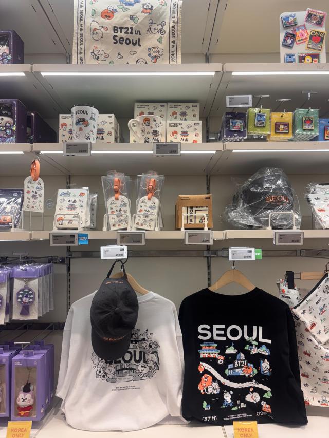 BT21 merchandise displayed at a LINE Friends store in Seoul ahead of BTS’s comeback concert on March 16 2026 AJP Ryu Yuna