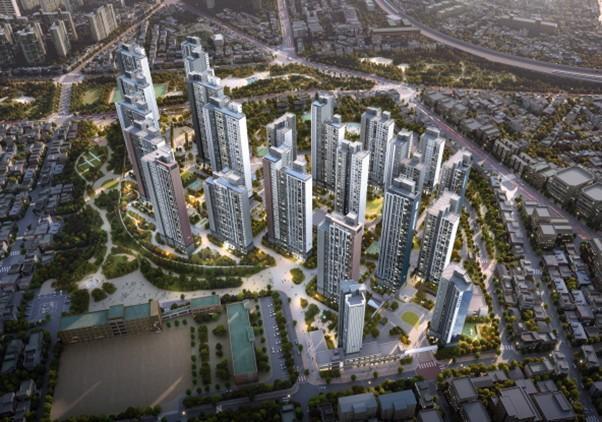 포레나더샵 인천시청역 조감도 사진한화 건설부문