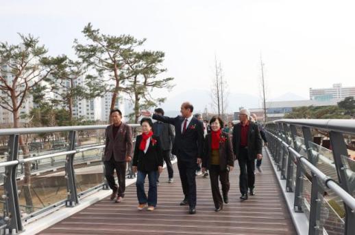 상주 복룡 유적 역사공원 보행육교 준공식 개최