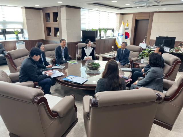 3월 17일 아산교육지원청 순회점검 현장 모습사진충남교육청