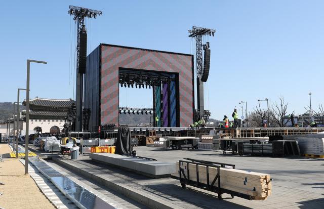 [포토] 이틀 앞으로 다가온 방탄소년단 공연