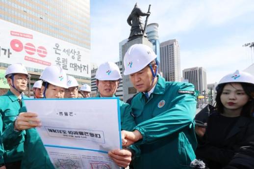 오세훈, BTS 공연 광화문 현장점검…"마음껏 안전하게 즐겨달라"