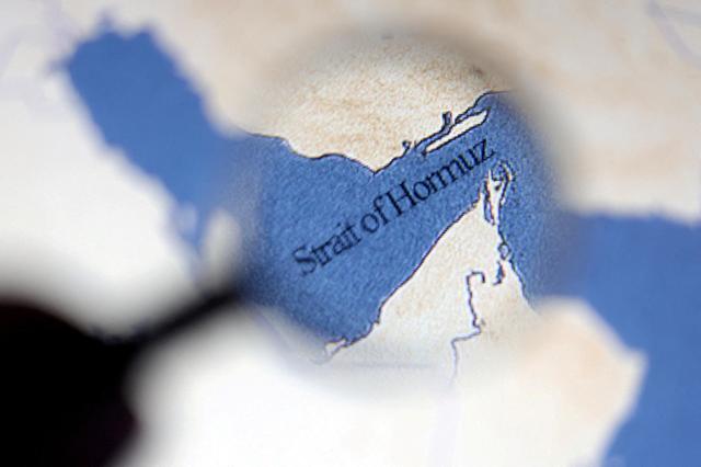 A map showing the Strait of Hormuz is seen in this illustration taken June 22 2025 Reuters-Yonhap