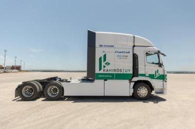 현대차, 우루과이에 수소전기트럭 8대 투입…중남미 탈탄소 물류 첫 상용화