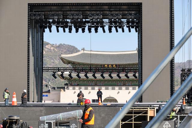 BTS stage under making on March 19 2026 AJP Han Jun-gu