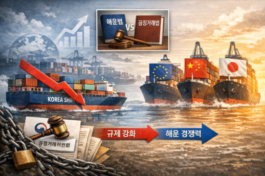 [이나경의 오션노트] 해운 패권 경쟁 치열한데…韓만 담합 규제에 발목