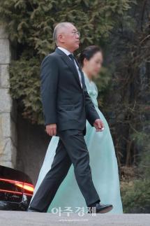 [포토] 정의선 회장, 고 정주영 명예회장 25주기 제사 참석