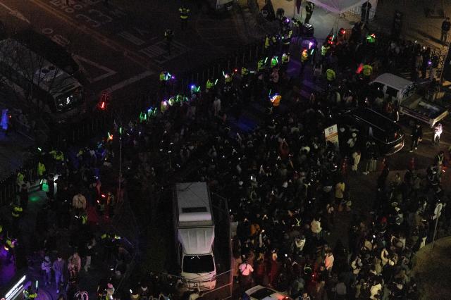 Crowds gather near Leema Building in Jongno District Seoul on March 21 as fans arrive for the BTS comeback concert at Gwanghwamun Square AJP Yoo Na-hyun