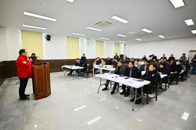지난 3월 12일 대포항 공모 사업 신청 주민설명회 사진속초시