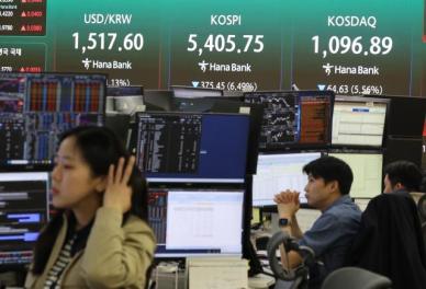 코스피, 중동 리스크에 6%대 급락…5405.75 마감