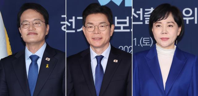 더불어민주당 서울시장 본경선에 진출한 박주민왼쪽부터 정원오 전현희 후보사진연합뉴스