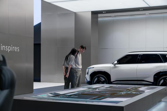 오토랜드 광주 브랜드관에 마련된 EV 익스피리언스 존