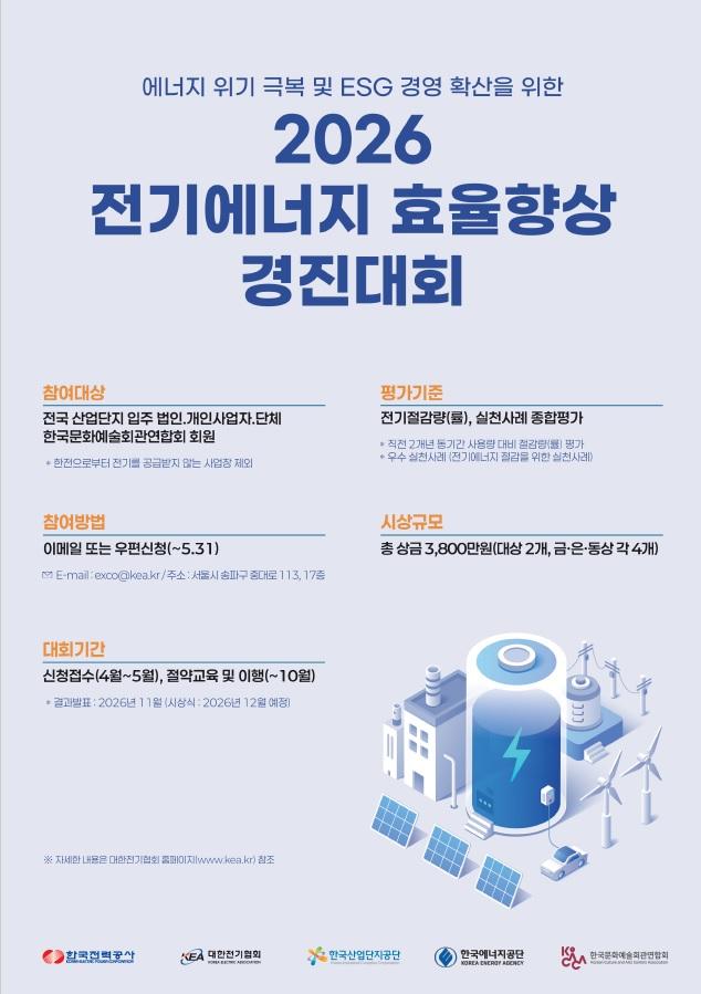 전기에너지 효율향상 경진대회 포스터사진한국전력