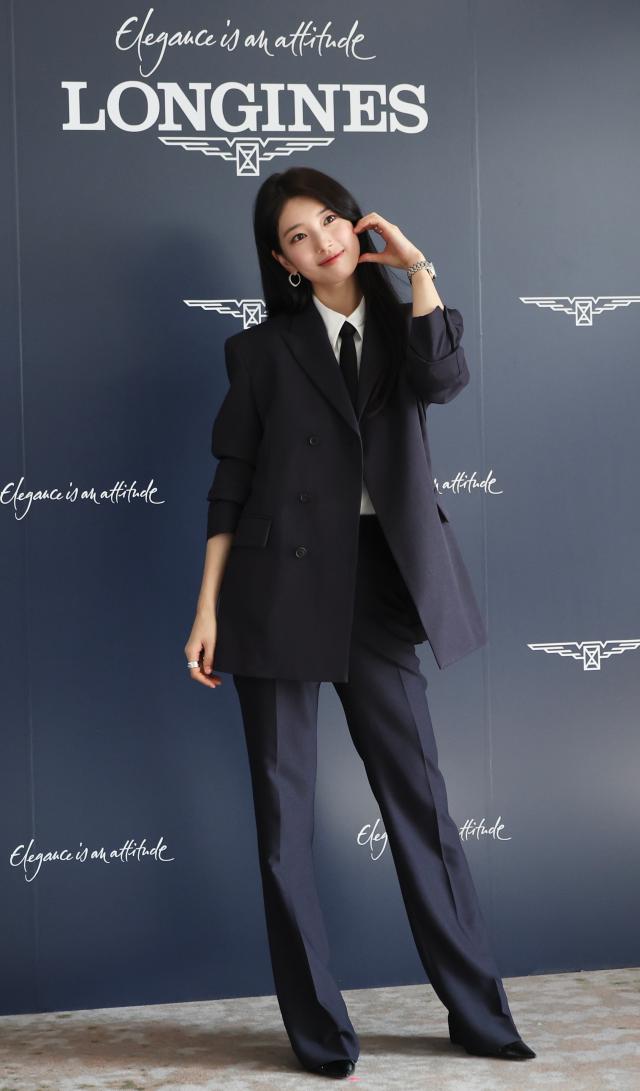 Suzy poses at the watch brand Longines media photo call at The Westin Seoul Parnas in Samseong-dong Gangnam-gu Seoul March 25 2026 AJP Han Jun-gu