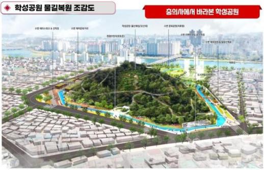 울산 학성공원 물길 복원 사업 충돌…울산시장 여야 후보 정면 대치
