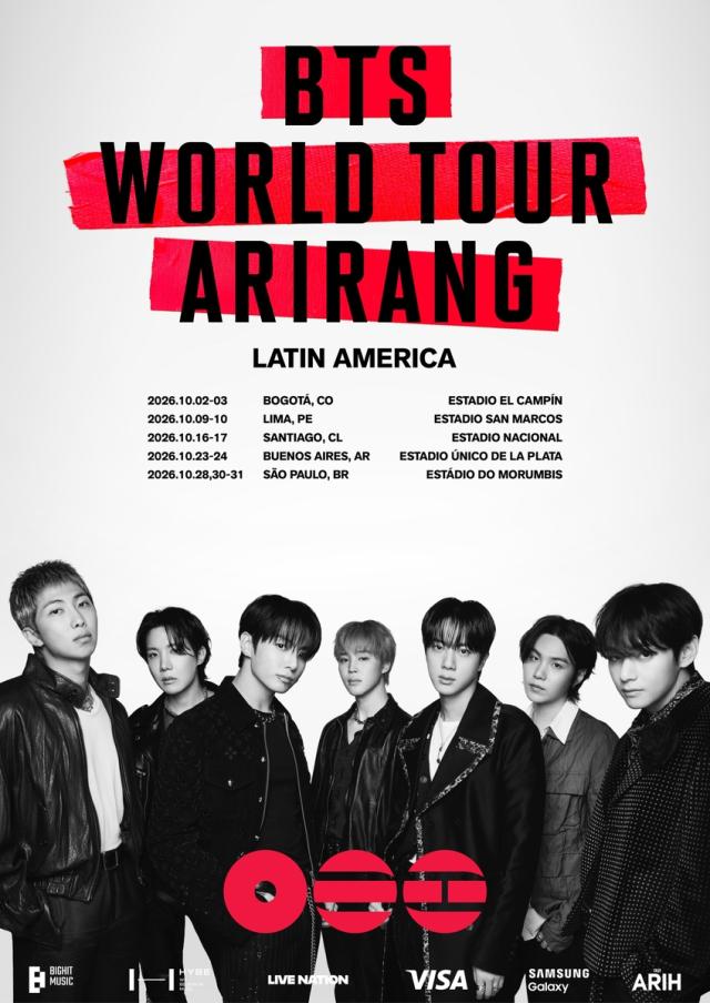 BTS sets Latin America tour across five cities in October