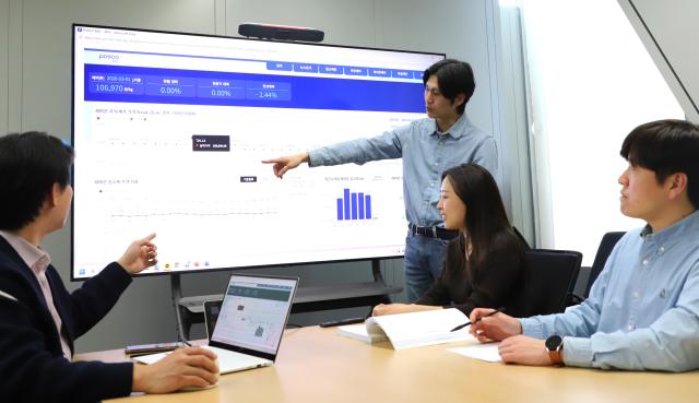 포스코이앤씨 AI 기반 레미콘 현황 대시보드 활용 사례 사진포스코이앤씨