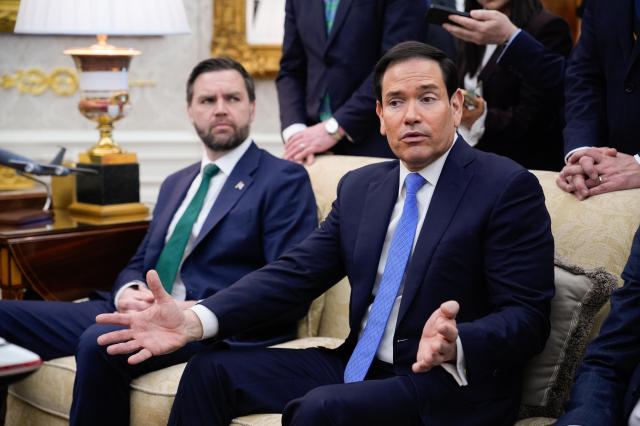 JD 밴스 미국 부통령왼쪽과 마코 루비오 국무장관 사진EPA연합뉴스