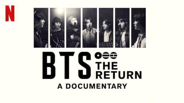 This photo captured from X  Livheartt）show poster of BTS documentary BTS The Return