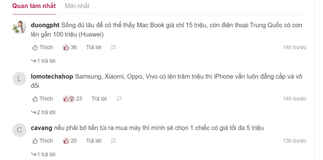 기사 댓글에 달린 누리꾼들의 반응 사진VnExpress 갈무리