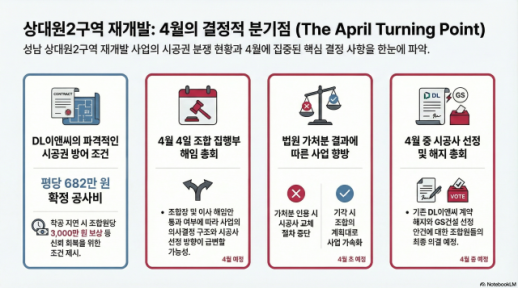 상대원2구역 조합 vs DL이앤씨 정면충돌…GS건설 가세에 시공권 분수령