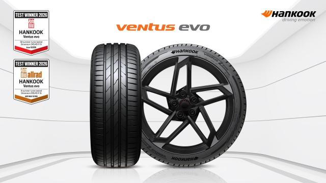 한국타이어의 초고성능 퍼포먼스 타이어 ‘벤투스 에보Ventus evo’ 한국타이어