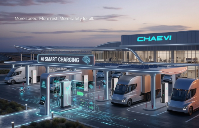 채비의 인공지능AI 기반 전기차 초고속 충전 플랫폼 조감도 사진채비 제미나이