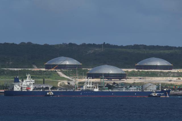 Russian-flagged oil tanker Anatoly Kolodkin sits docked in Matanzas Cuba on March 31 2026 AP-Yonhap