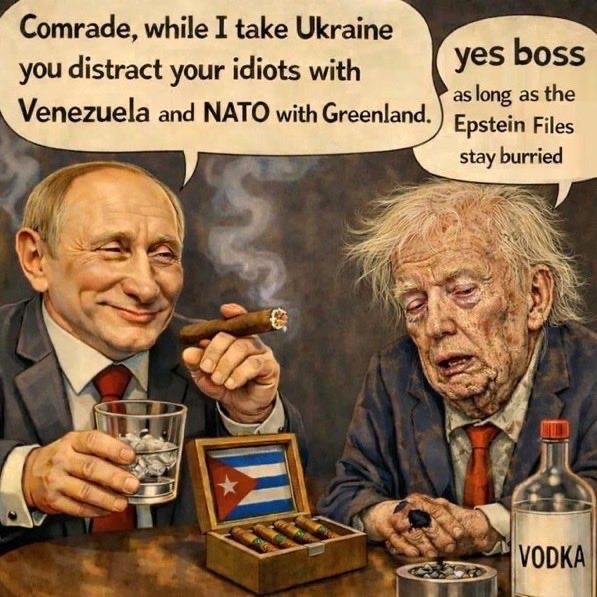 This photo captured from social media x show meme regarding Trump and Putins relationship SoccerDakini 