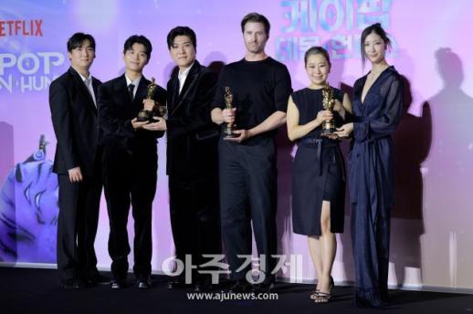 [포토] 케이팝 데몬 헌터스 아카데미 수상 기념 기자간담회