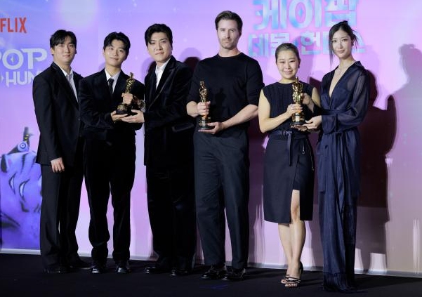 [포토] 케이팝 데몬 헌터스 아카데미 수상 기념 기자간담회