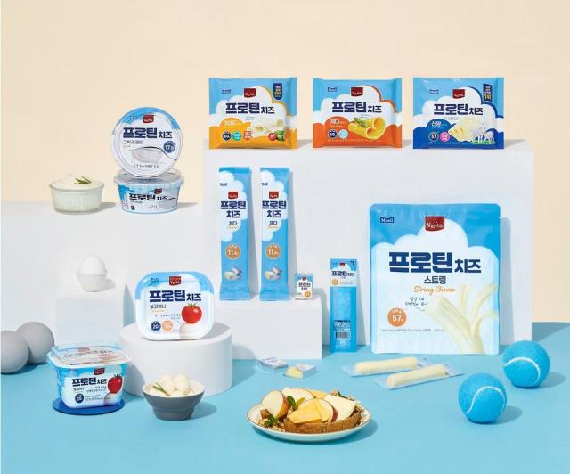 상하치즈 프로틴치즈 7종 제품 연출사진 사진매일유업