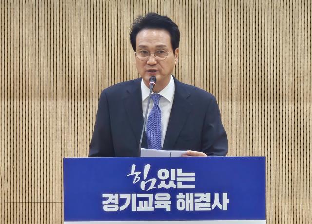 안민석 경기도교육감 예비후보가 특수교육 정책과 교육기본권 보장 방안을 설명하고 있다 사진안민석 경기도교육감 예비후보 ‘안심캠프’