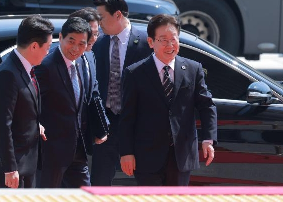 [포토] 국회 도착한 이재명 대통령