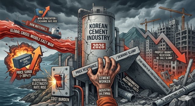 부동산 경기 침체에 유연탄 가격도 급등...시멘트 업계 올해도 울상
