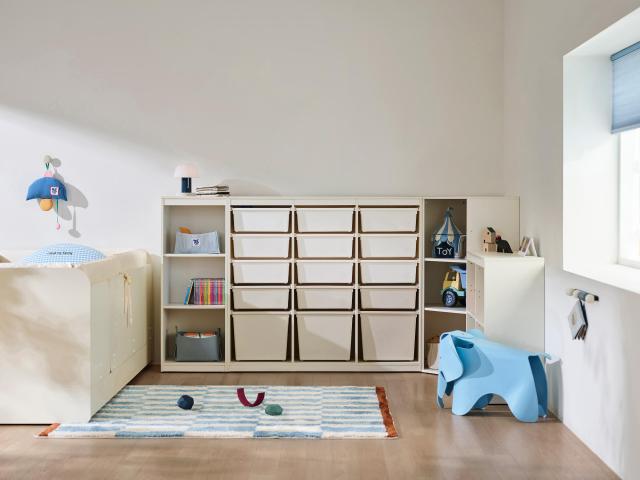 샘키즈 수납장으로 꾸민 아이방 모습 사진한샘