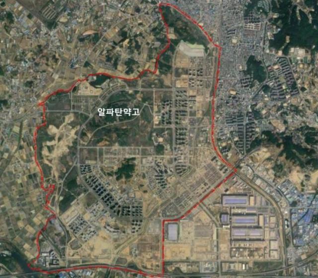 평택고덕국제화계획지구 위성사진 사진LH