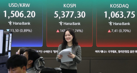 코스피, 호르무즈 해협 개방 기대감에 5370선 상승 마감…외인도 매수 복귀