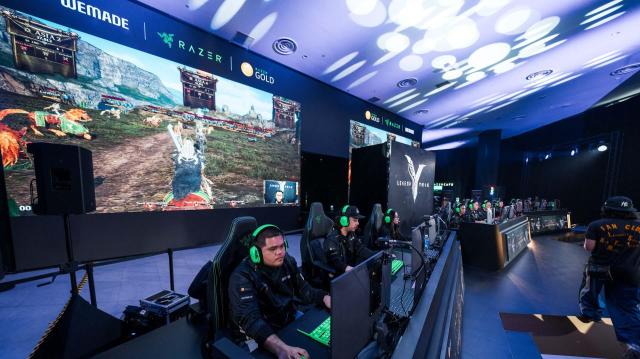 위메이드가 진행한 레전드 오브 이미르의 e스포츠 이미르컵 월드 챔피언십 모습 사진위메이드