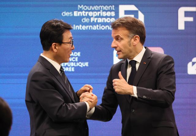 마크롱, 탈탄소·딥테크 분야 투자 촉구…"한-프랑스, 경제협력 강화해야"