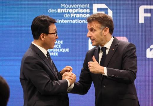 마크롱, 탈탄소·딥테크 분야 투자 촉구…한-프랑스, 경제협력 강화해야