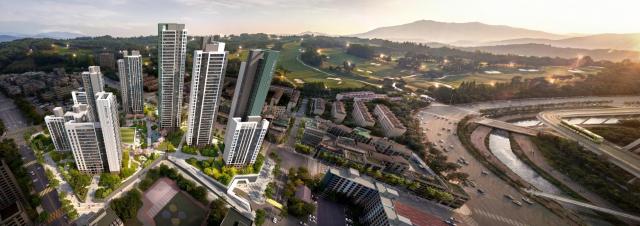 경기 용인시기흥1구역 재건축 ‘기흥역 푸르지오 마스터피스’ 조감도 사진대우건설