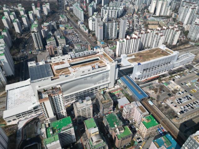 창동민자역사 외부 전경 사진롯데건설