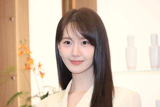 Girls Generation member and actress Yoona poses at a photo time held in Bukchon Jongno-gu Seoul April 6 2026 AJP Han Jun-gu