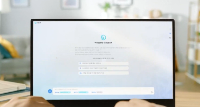 삼성SDS의 자체 AI 에이전트 플랫폼 패브릭스 사용 예시 이미지 사진삼성SDS 유튜브 캡처